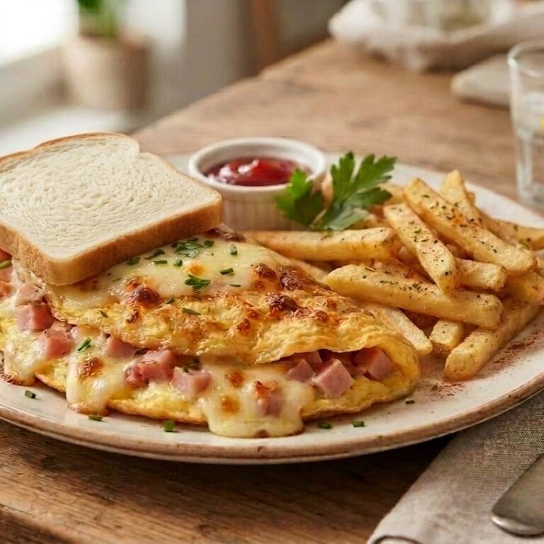 Omellete Jamón y Queso