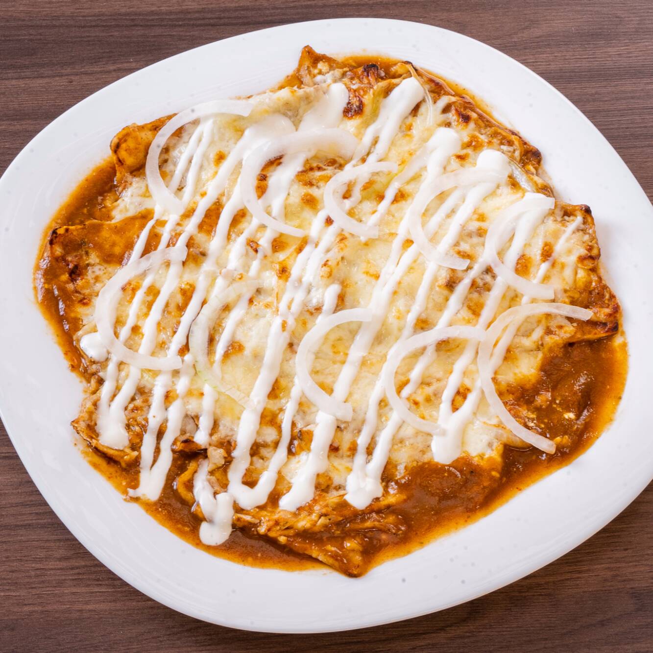 Chilaquiles Morita Gratinados con Queso Manchego