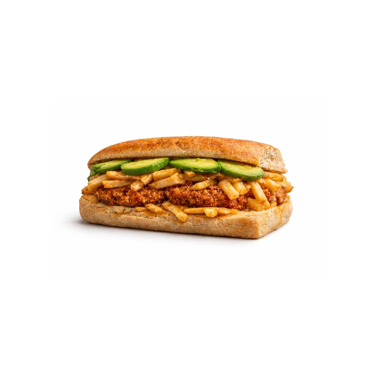 Baguette Loaded Fries + Aguacate