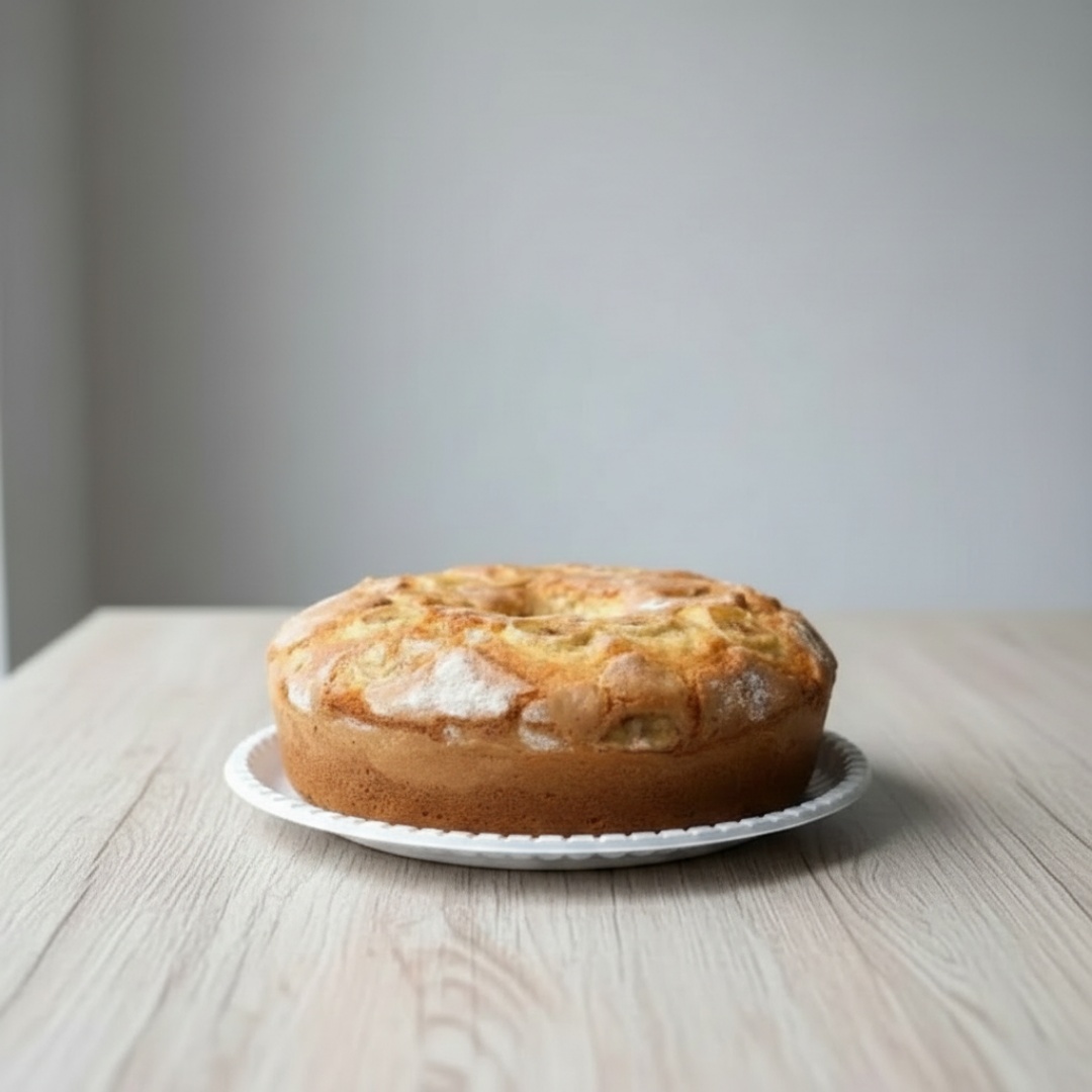 Massa fofinha com pedacinhos de banana e toque especial de canela. O sabor caseiro que aquece o coração! *_Serve aprox. 8 fatias (550g)_*