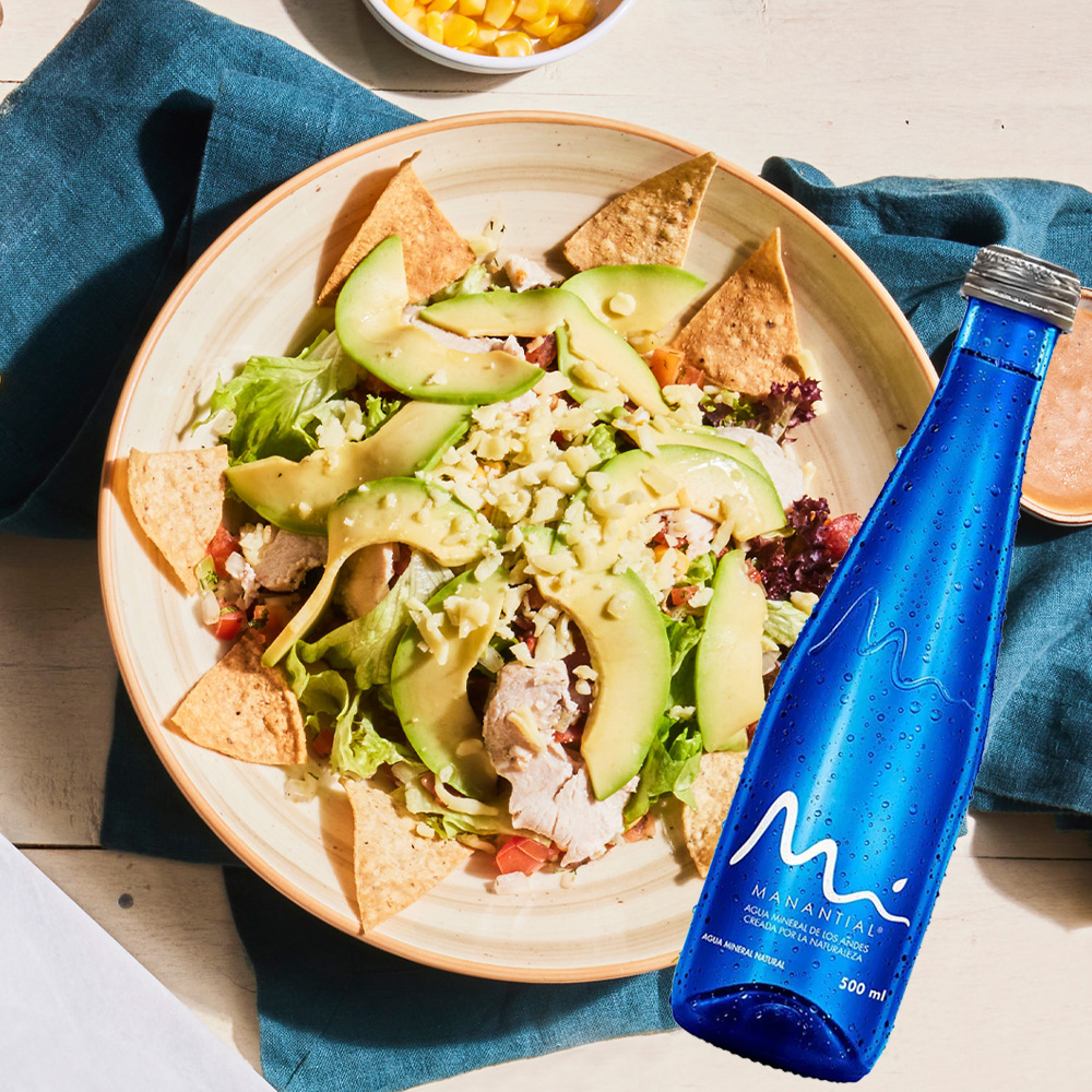 ENSALADA MEXICANA MEDIANA + AGUA