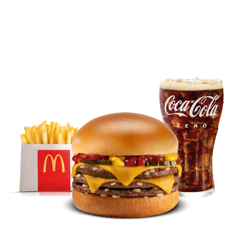 McCombo Pequeño Triple Hamburguesa con Queso