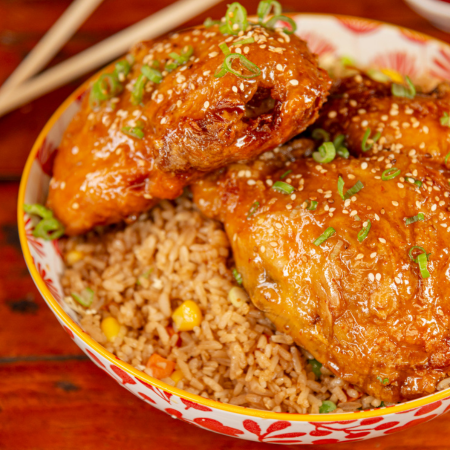Combo Arroz al Wok + 1/2 pollo