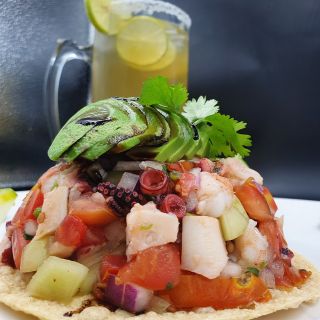 Tostada de pulpo