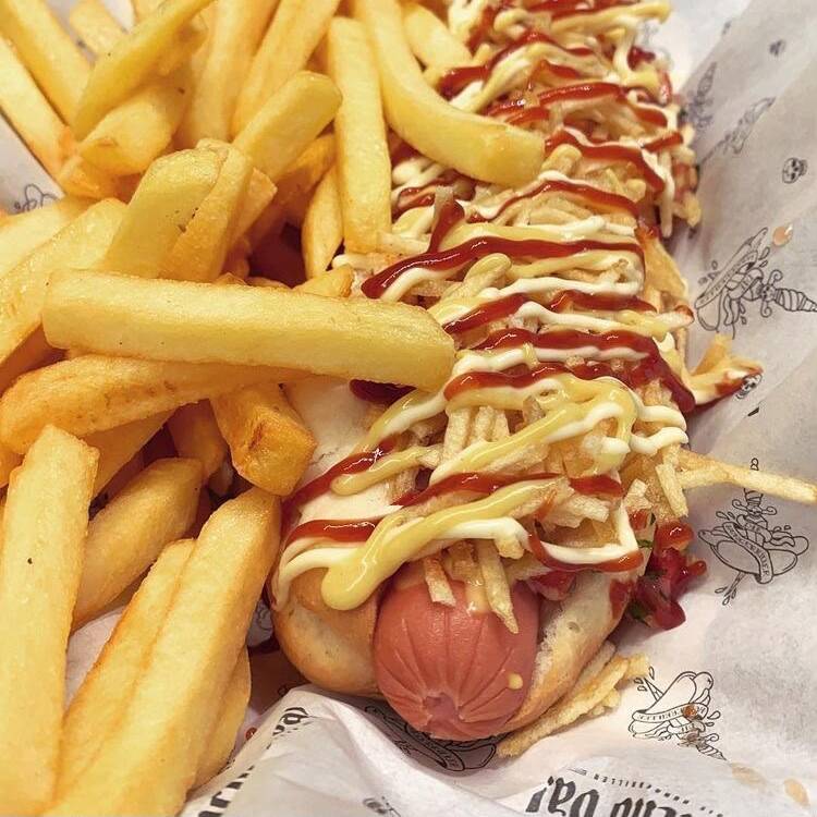 Hot Dog con Papas