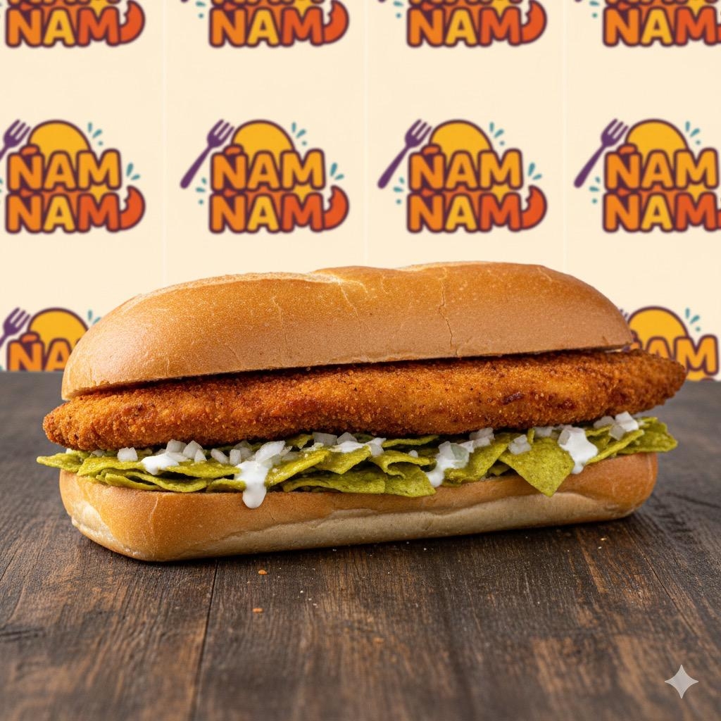 Torta de Chilaquiles Verdes