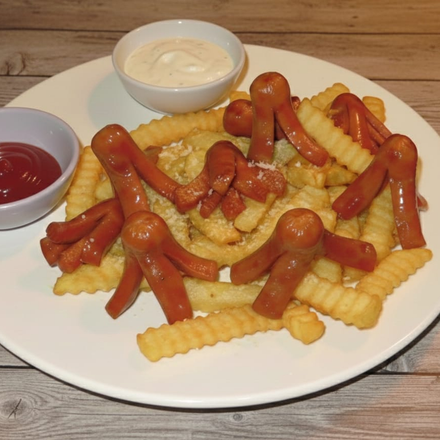 SALCHIPULPOS CON PAPAS