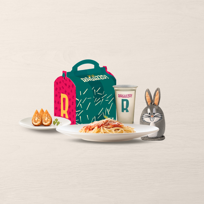 O Kit supergostoso do Ragazzo acompanha 1 espaguete + 3 mini coxinhas + 1 água + 1 Surpresa*.
*Previna a obesidade infantil com adoção de alimentação saudável e prática de atividades físicas.
*Sujeita à disponibilidade no estoque.