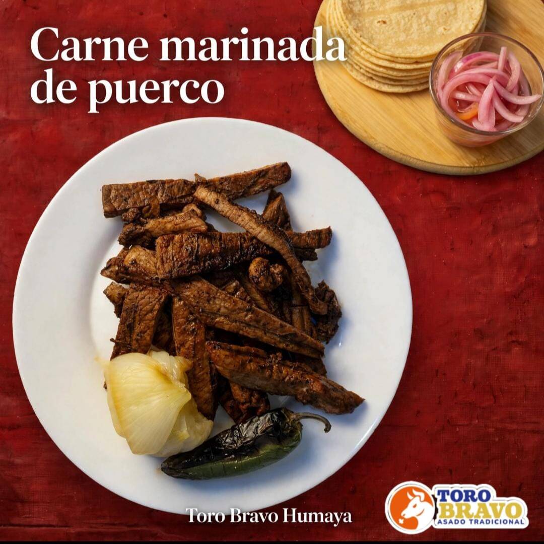1 KG CARNE DE PUERCO ASADA MARINADA