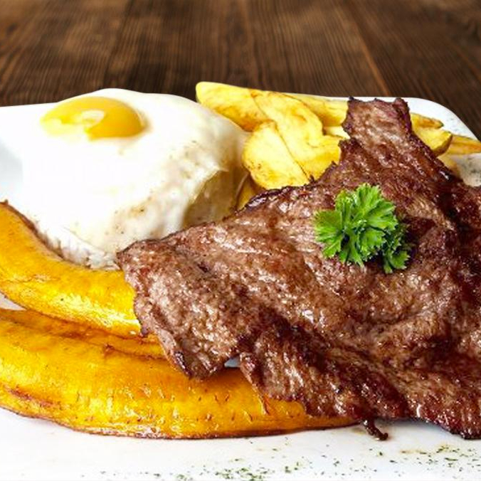 Bistec a lo Pobre