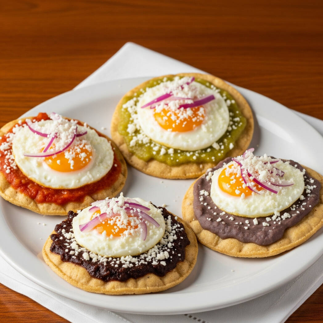 Picaditas con Huevo Estrellado