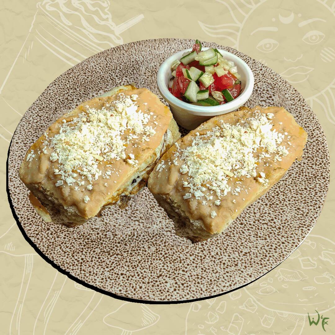 Molletes Frijol