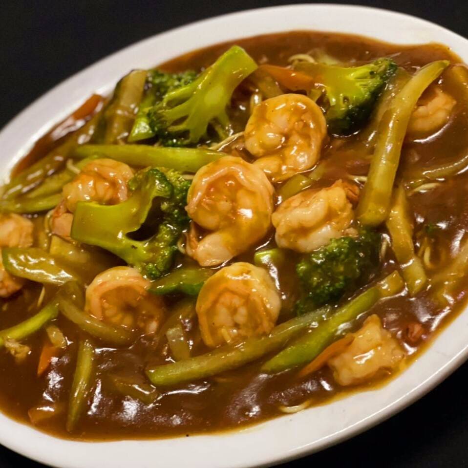Chop Suey en Salsa de Camarones