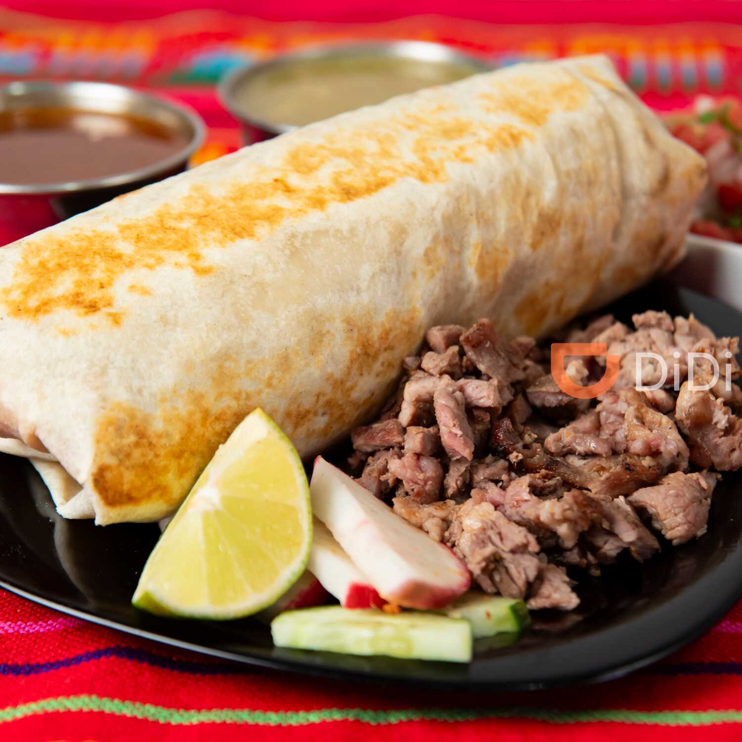 burrito mediano BISTEC EN SALSA VERDE