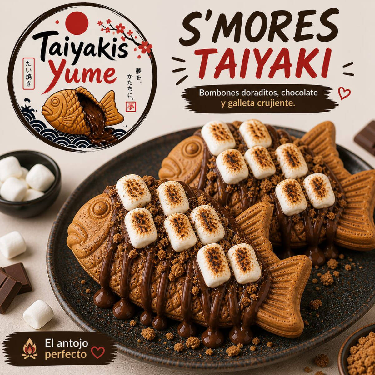 Taiyakis S'mores