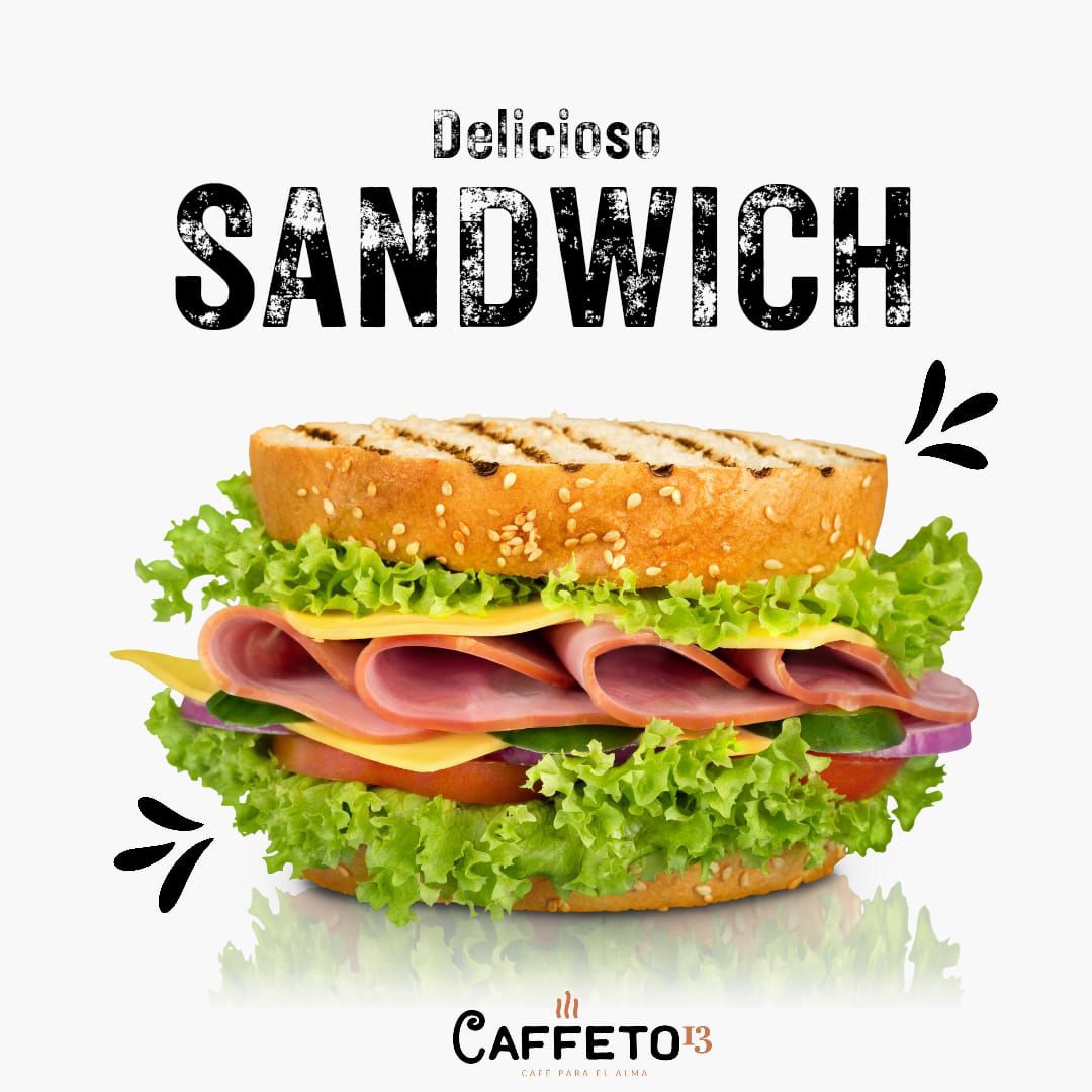 Sandwich jamón y piña