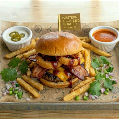 Western Bacon Bbq y Papas