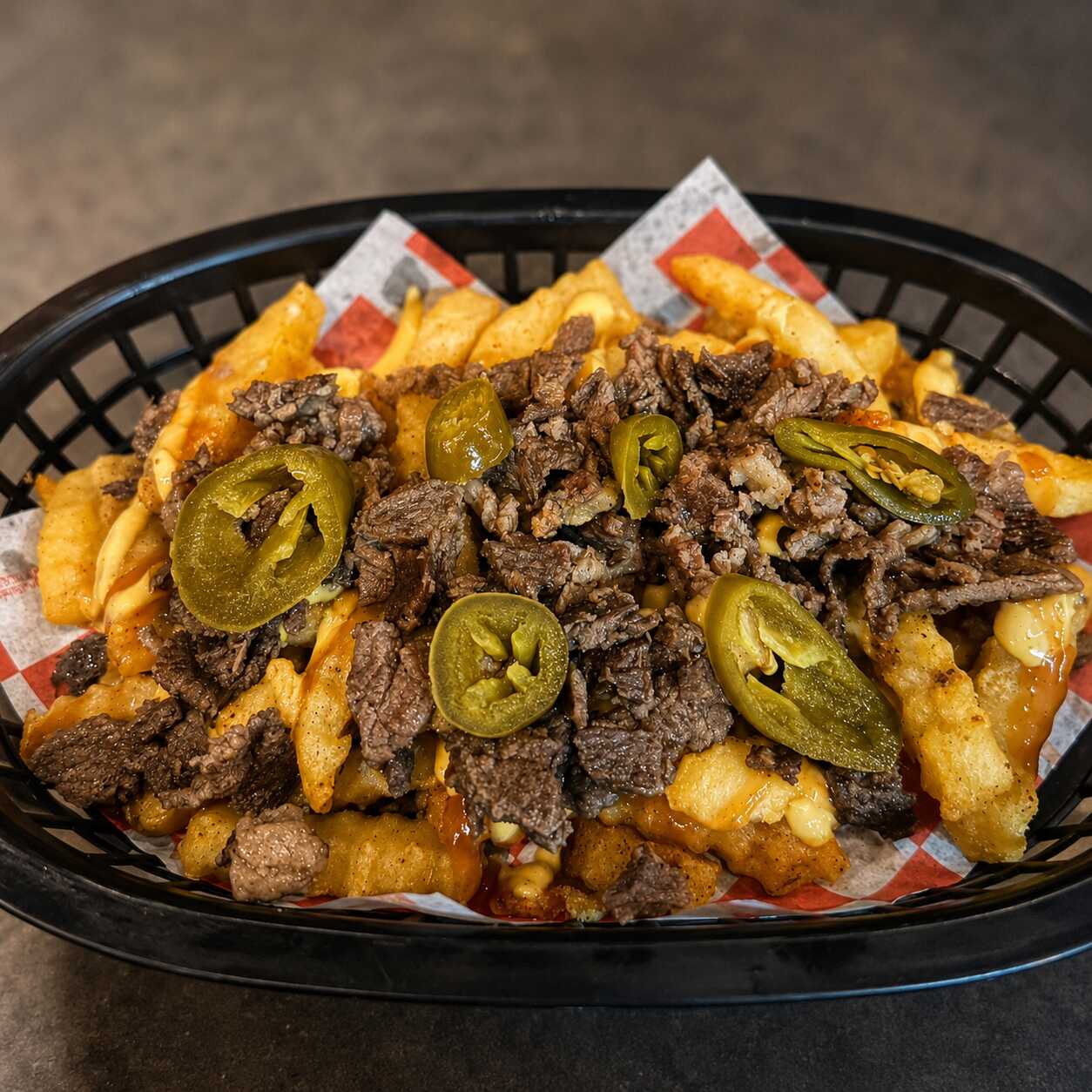 Francesas con Carne Asada