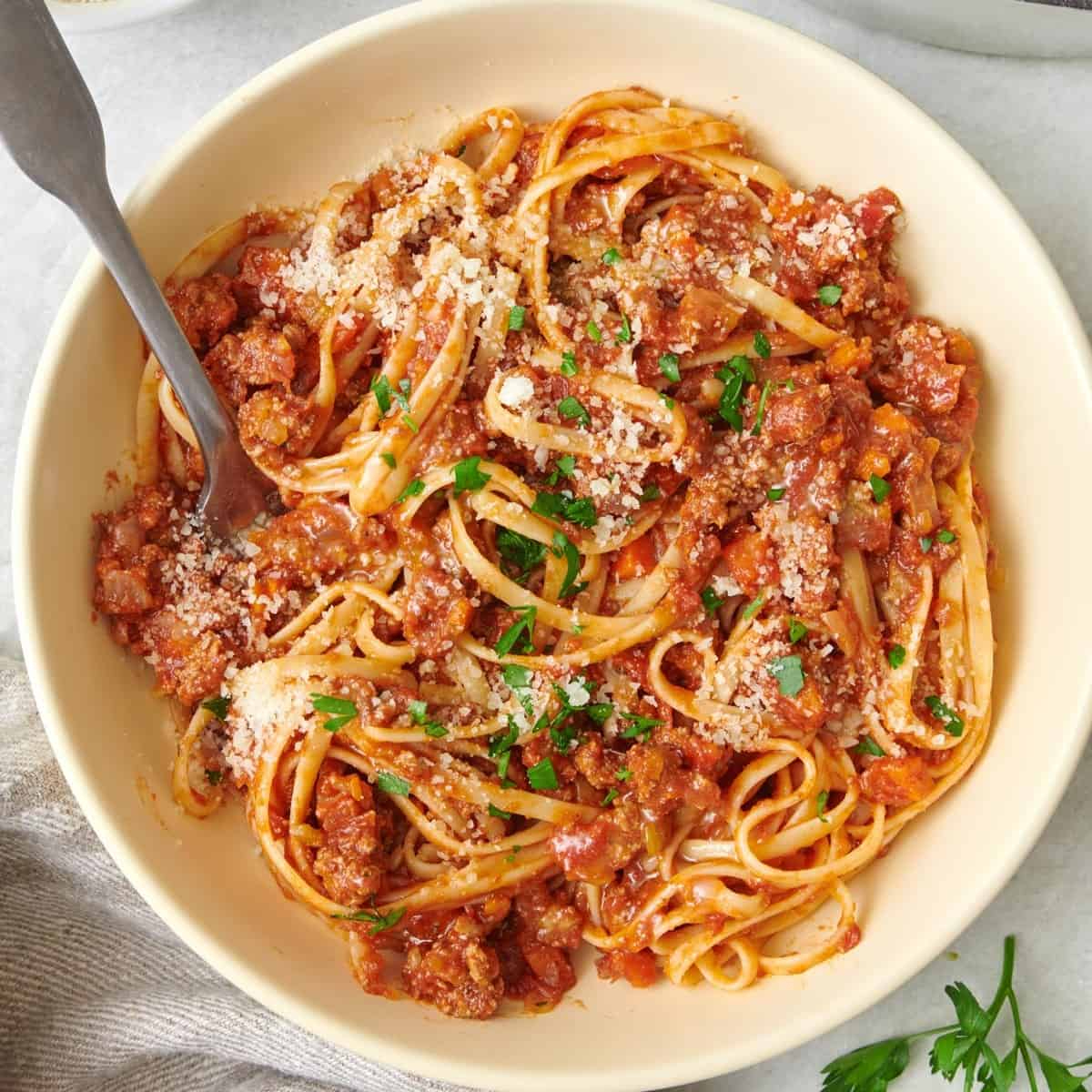 Spaghetti à la bolognese