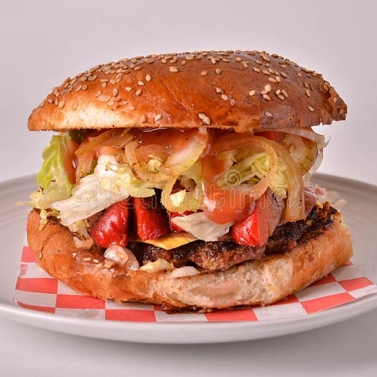Hamburguesa la SalchiBurguer
