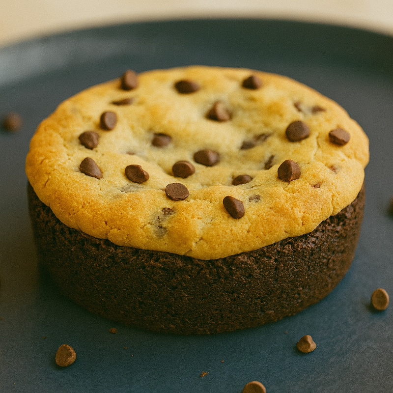 A união perfeita do cookie com o brownie, com casquinha leve e interior macio. Recheado com doce de leite cremoso, entrega um sabor intenso e irresistível que conquista logo na primeira mordida.
