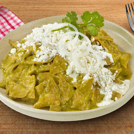 Combo de Chilaquiles Verdes Sencillos