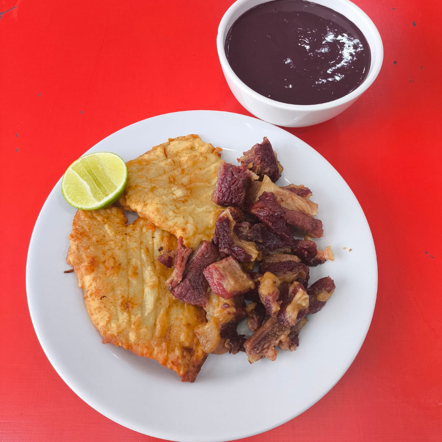 AÇAÍ 350ML, CHARQUE, CALABRESA, BIFE DE CARNE E FILÉ DE PEIXE.