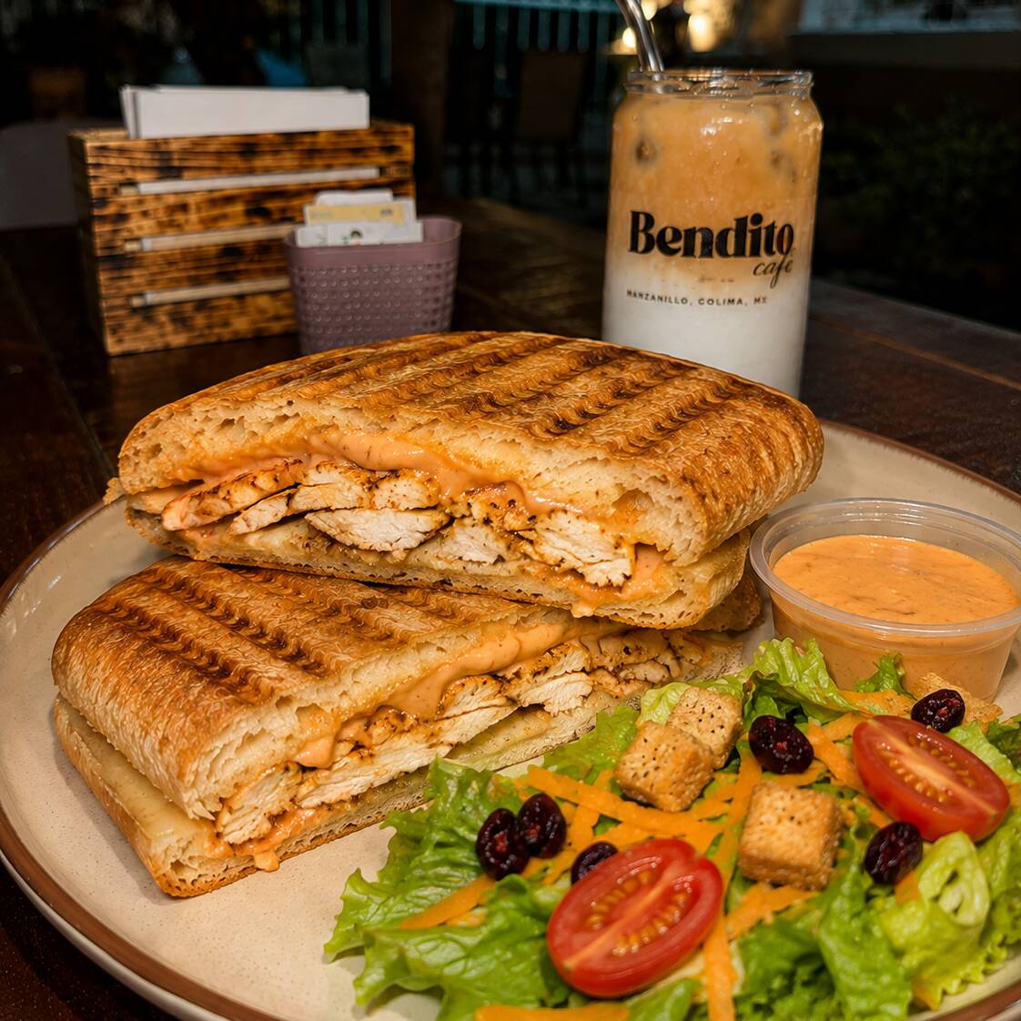 Panini Pollo y Chipotle