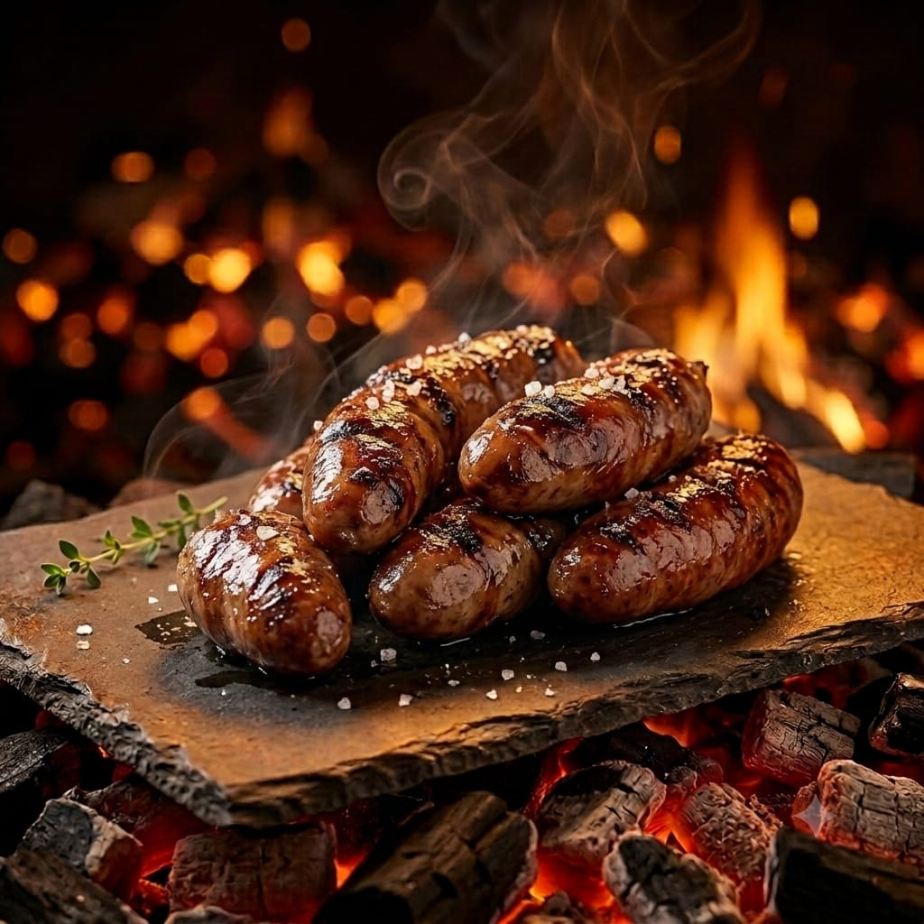 Porçao com 6 unidades de linguiça