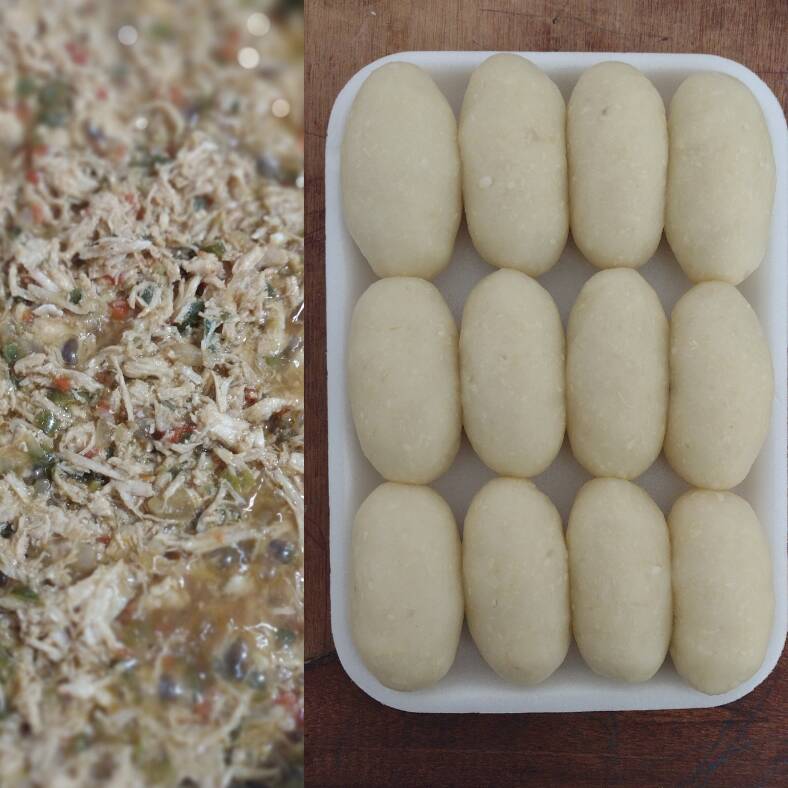 Bandeja x12 caribañolas de pollo