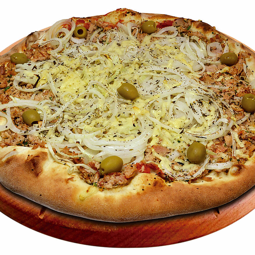 Atum ralado, Cebola e Lascas de parmesão