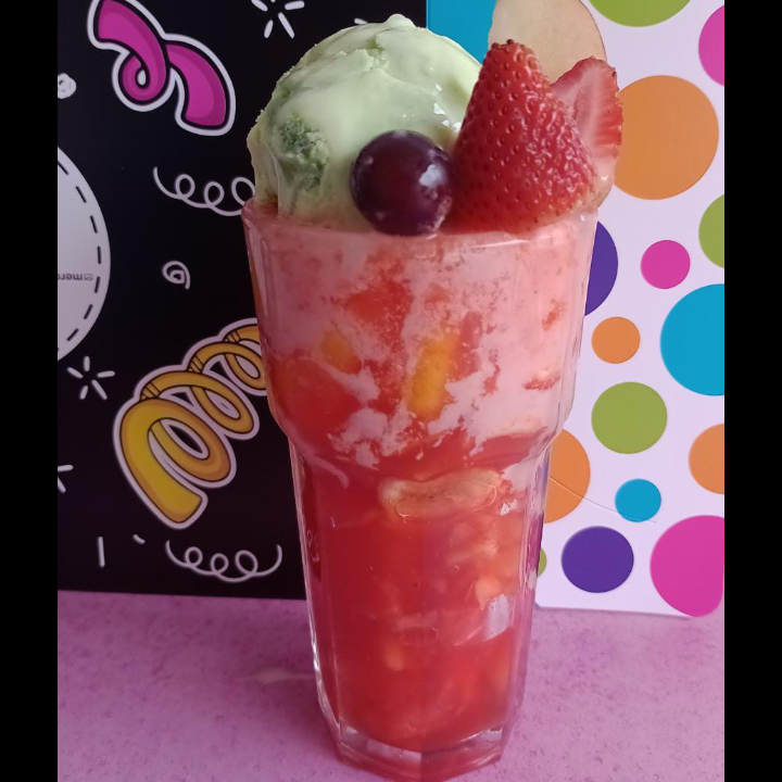 Salpicon con helado