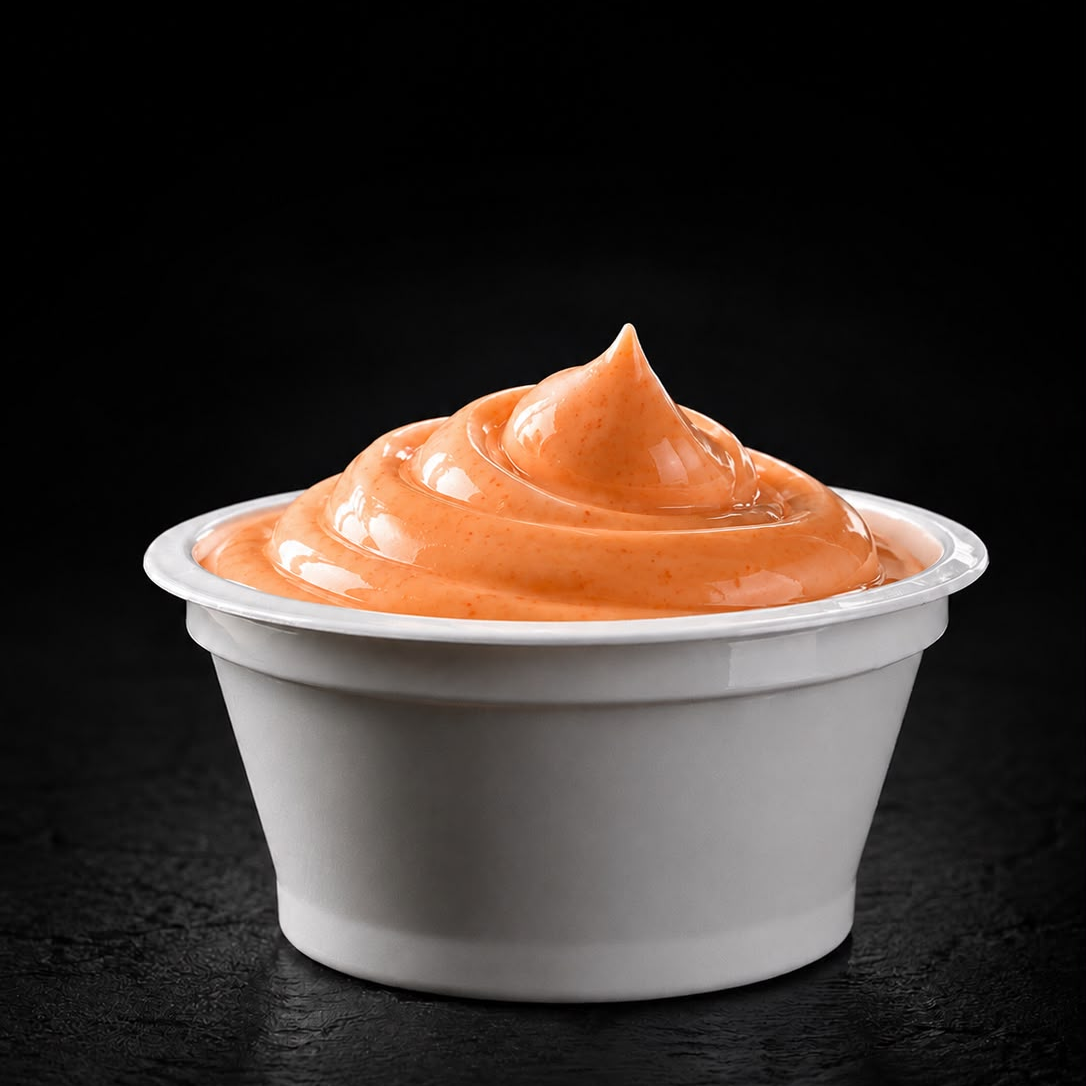 Maionese a base de molho de pimenta sriracha. ( 30g )