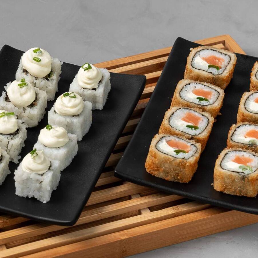 Roll Skin Sour + Roll Hot Filadélfia Croc