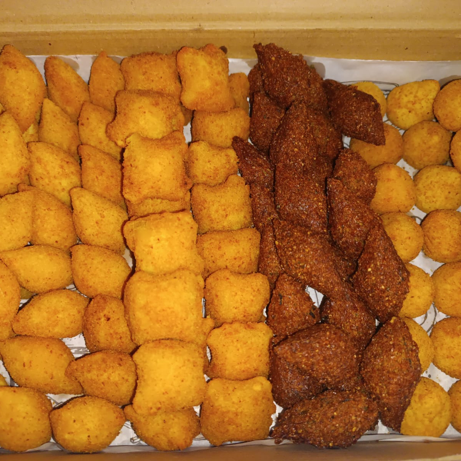 50 Unid. Salgados Fritos mistos