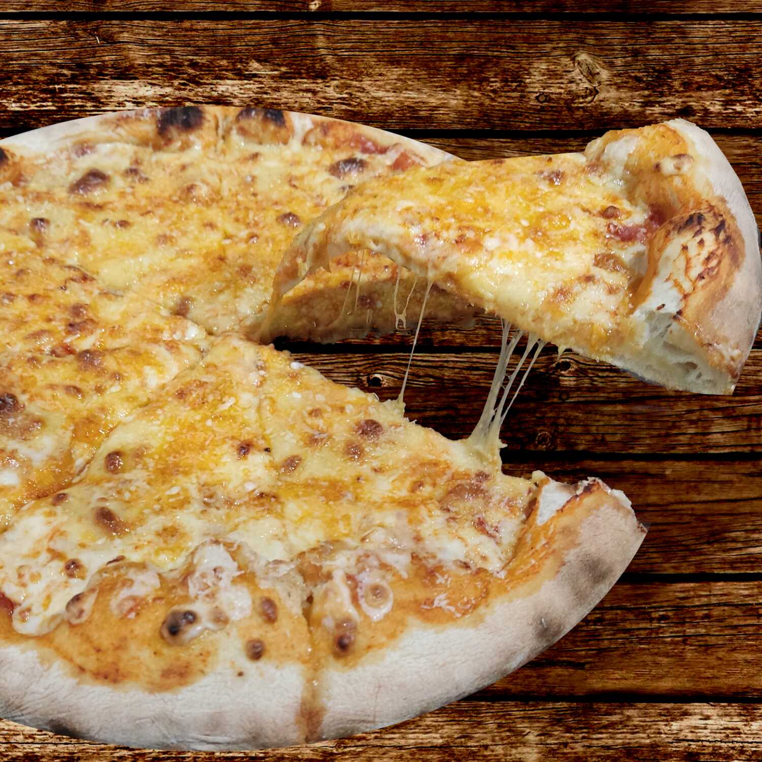 Pizza 4 Quesos (Grande 8 Rebanadas, 35cm Diámetro)