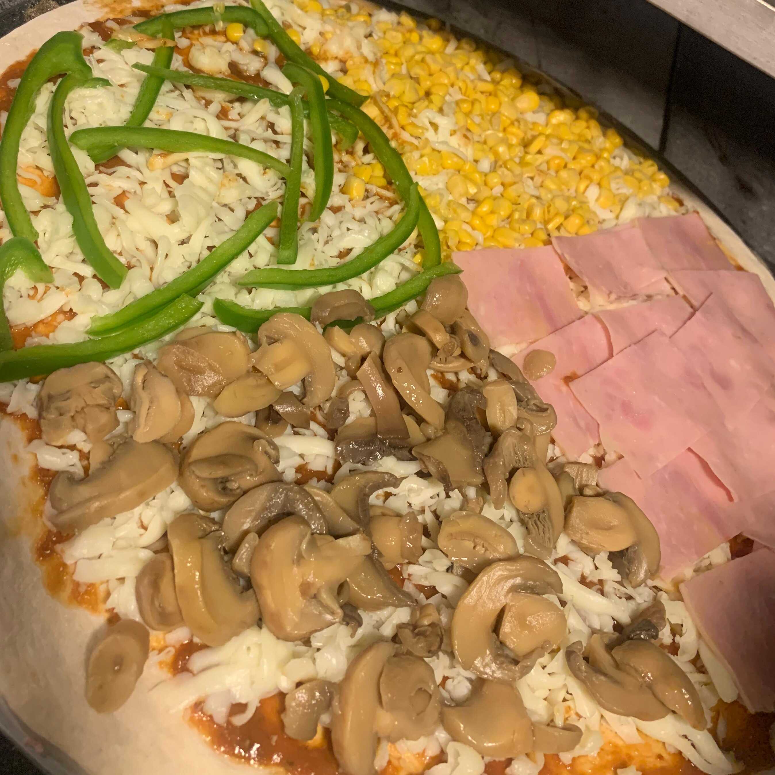 Pizza Mediana 4 estaciones