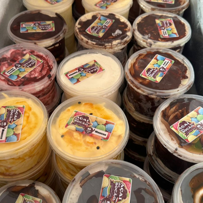 Fabricação própria do sorvete, saboroso e cremoso, peça o seu