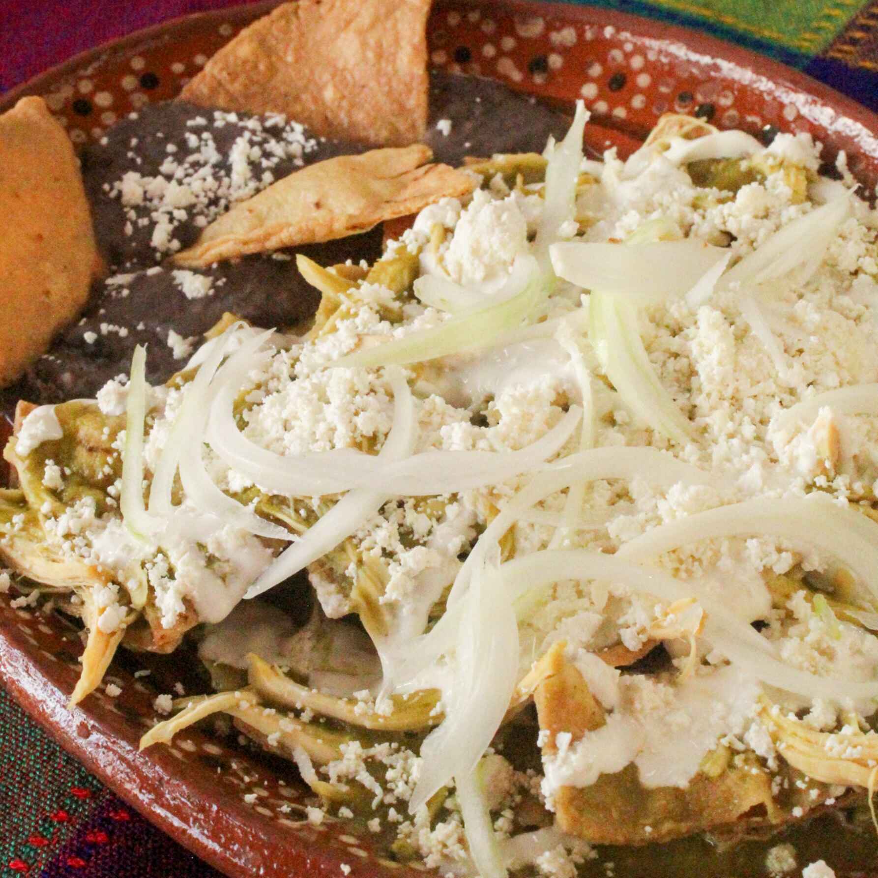 Chilaquiles con Pollo