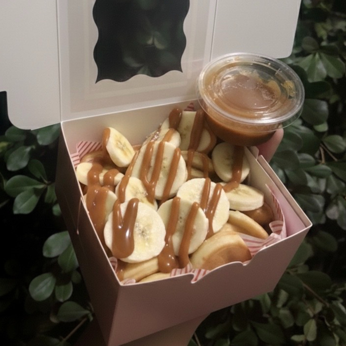 10 Hotcakes a Escoger 1 Topping y 1 Glaseado