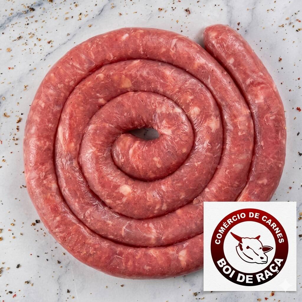 A linguiça fina é uma delícia suculenta e saborosa, perfeita para churrascos e grelhados, com um sabor marcante.