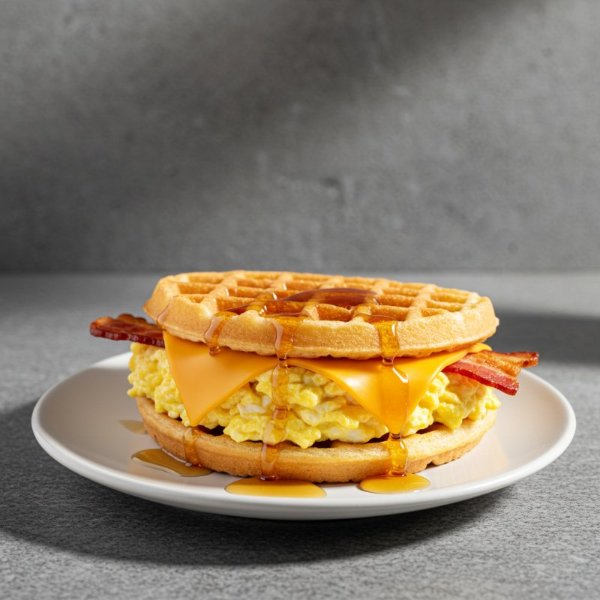 Egg & Bacon Pandewaffle