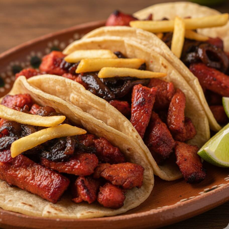 4 Tacos de Pastor (c/Papas)