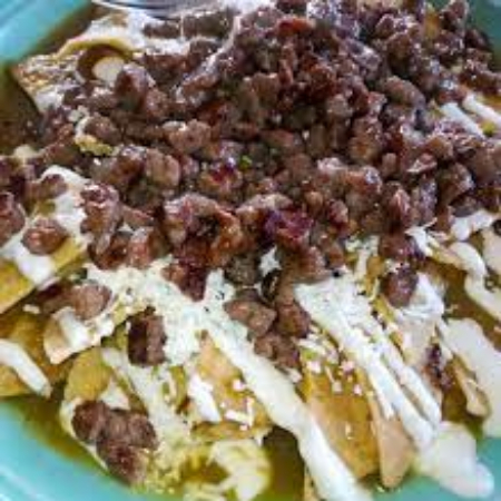 Chilaquiles Verdes con Arrachera