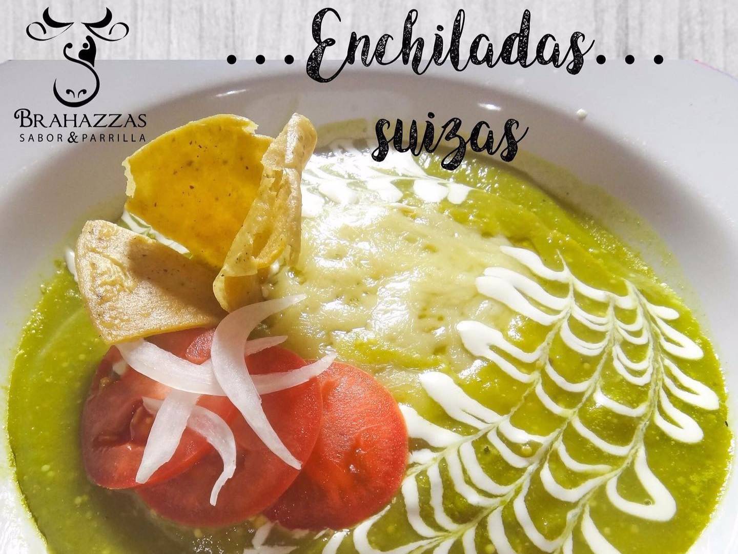 Enchiladas Suizas (incluye jugo y café)