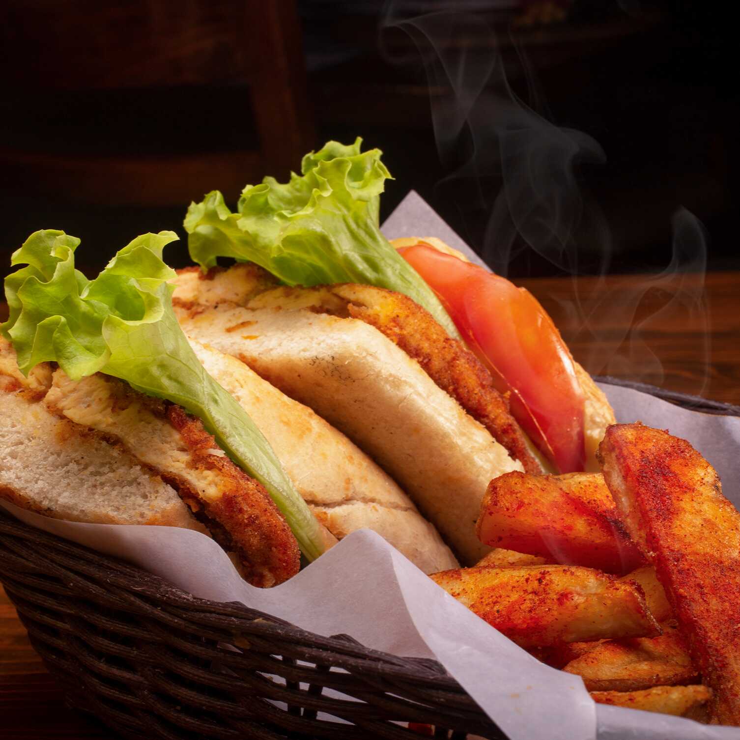 Panino Petto Di Pollo Alla Parmigiana