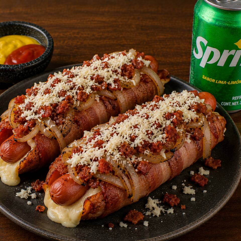 2 HOTDOG ATASCADOS 🌭+ REFRESCOS 🔥