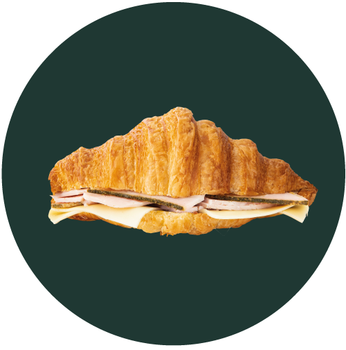Croissant Mantequilla Jamón PavoYQueso