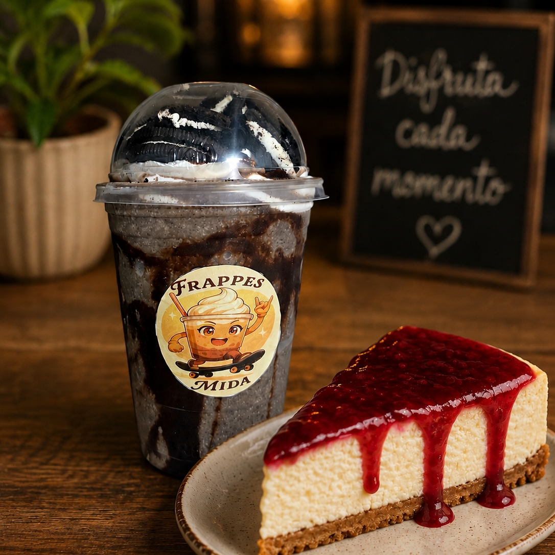 Frappé de OREO + Rebanada Chessecake Frambuesa