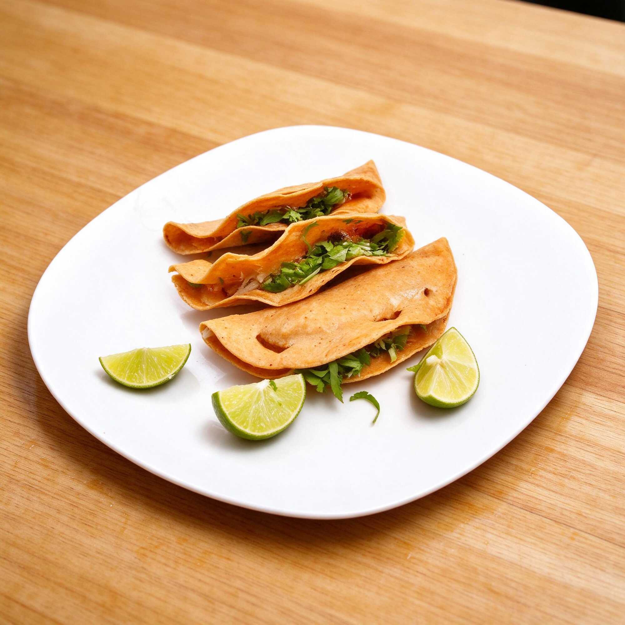 Quesadilla chica de sesos rellenas de carnitas